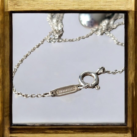 Tiffany & Co. Silver Folded Heart Necklace - Picture 5 of 7